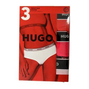 Hugo Boss Women's Triplet Hipster Stripe 3Pack Stretch Hipsters US XL IT 46